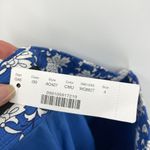 J.Crew Shorts Womens Size 4 Trouser Night Sky Floral Block Print Blue White NWT Photo 3