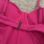 ANDIE  Swim Neon Pink Hibiscus Underwire Bra Bermuda One Piece Swimsuit Small Photo 6