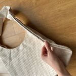 Ulta Beauty Cream Woven Faux Leather Shoulder Bag Photo 12