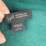 J.Jill Wearever Collection Cardigan Women S Petite Kelly Green Long Line Duster Photo 2