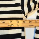 ZARA  Crew Neck Black and White Striped Cotton Sweater size S Photo 5