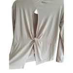 Athleta Blush Pink Essence Twist Back Long Sleeve Crew Neck Athletic Workout Top Photo 7