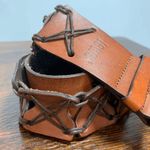 Levi's Women’s Stitched X Link Brown Buckle Belt Photo 1