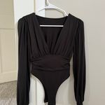 Deep Cut Long Sleeve Bodysuit Photo 0