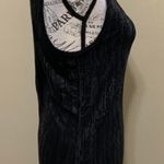 Mossimo Supply Co Mossimo Black Textured Faux Leather Large Tank Top Photo 3