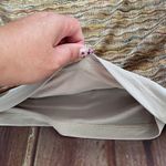 Rebecca Moses Women Sleeveless V-Neck Metallic Gold Knit Long Dress Lined Large Photo 7