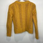 Madewell Windemere Pointelle Pullover Sweater Gold size XS Photo 10