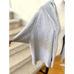 Eileen Fisher Grey Short Sleeve Drapey Organic Cotton Knit Cardigan Flaw Photo 2