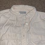 Everlane  The Boxy Overshirt Long Sleeve Button Down Shirt Buttersoft Large Photo 3