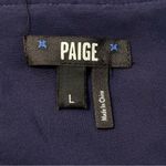 Paige  Women’s Size L Purple Blue Floral Babydoll Cottage Mini Tiered Mini Dress Photo 5