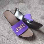 A Onesole JMU James Madison University Wedge Sandals SIZE 9 Purple Photo 1