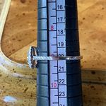 Natural Tanzanite Sterling Silver Ring Set Size 9 Photo 7