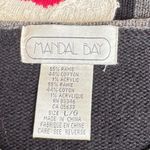 Vintage Santa Snowman Reindeer Cardigan Sweater large embroidery knit whimsical Photo 1