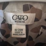 Cato  Womens Chocolate Brown Lined Blazer‎ Pockets Size 18/20 Career Wear Office Photo 1