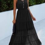 PRETTYGARDEN {NWOT}  - HIGH WAIST FAUX BUTTON UP MAXI DRESS Photo 1