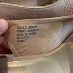 Karen Scott  Slingback Espadrille Wedge Sandals  Womens 7.5 Taupe Metallic Studs Photo 6