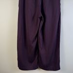 Lululemon Wide leg Culottes Cropped Purple Burgundy Sz 6 Pleat Pocket Athleisure Photo 7