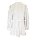 Aria Cove Cream Tweed Long Sleeve Romper Sz 8 Photo 4