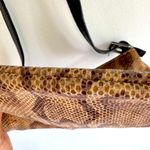 Cecconi Vintage Brown Snakeskin Print Italian Leather Shoulder Bag Photo 4
