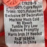 Johnny Was  Elegant Orange Embroidered Cupro‎ Rayon Top Size Medium EUC Photo 3