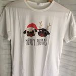 Pugs Christmas Shirt, Large 🎄 White Photo 0