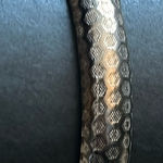 Women’s vintage dark silver tone unique patterned bangle bracelet‎ one size Photo 0
