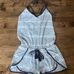 Roxy white and blue stripe cotton romper Photo 2