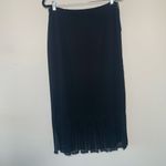 Metaphor Vintage Black Skirt Rhinestoned Hem Split Hem Sz Large Chiffon Wedding NYE Photo 2