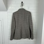 ZARA Wool Blend Brown Houndstooth Knit Blazer Jacket Size XS Photo 9
