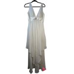 Betsy and Adam  White Embellished Gown - Size 14 Photo 14