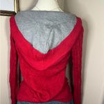 American Eagle Outfitters Red Knit hoodie Sweater Photo 2