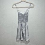 Free People  Ready Now Cross Back Lace Mini Slip Dress Photo 6