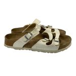 Birkenstock Birki's Sandals White three straps with buckles EU 40 L9 M7 Photo 3