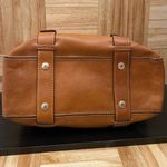 Michael Kors MICHAEL  Brookville Update Cognac Brown Leather Medium Bowling Bag Photo 3