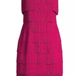 Liv Foster Fringe Cocktail Dress in Rich Magneta Size 12 New w/Tag $395 Pink Photo 2