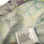 Escape by Habitat Clothes Tropical Top Womens L Fruit Print‎ Slub Knit Colorful White Size L Photo 2