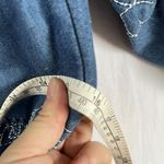 Korean Brand Embroidery Womens Slim Fit Denim Skirts Jean Dress Long Sleeve Sz L Blue Size M Photo 11