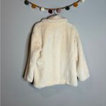 Free People  Kate Solid Faux Fur Ivory coat Photo 5