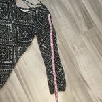 Charming Charlie Black And White Lightweight Geometric Pattern Blouse- Size MED Photo 10