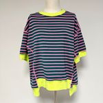 None *NEW* Boutique Striped Oversized Tee Photo 1