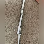 Michael Kors Authentic  Pale Jet Set Silver Saffiano Leather Large Dome Crossbody Photo 9