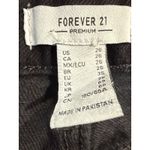 Forever 21  Black Checkerboard Ripped Denim High Waisted Shorts Size 26 Photo 3