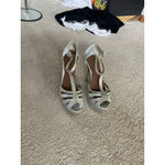 Women's CIRKUS Silver Platform Stiletto Heels Size 7M Photo 3