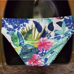 Alofaaga 2 Piece Bikini Navy Top Floral Bottom Sz M Size M Photo 3