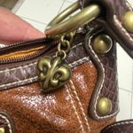 Kathy Van Zeeland  Y2K Crossbody Purse Fleur De Lis Buckles Photo 6