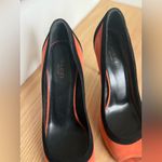 Gucci Orange & Black Suede Peep Toe Heels – Size 39.5 (Made in Italy) Photo 1