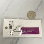 About Face "My Kids Have Four Paws" Purple Keychain Pet Parent ✨ Photo 1