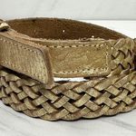 Michael Kors  Gold Braided Leather Belt - Size Small ✨ Photo 1