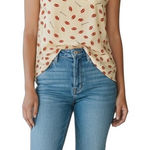 Red Hot Lips "PASSION" Cami Sleeveless Blouse – XL – Whimsical & Feminine Photo 0