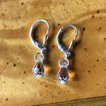 Swavorski Genuine Swarovski Crystal Sterling Silver Dangle Earrings Photo 0